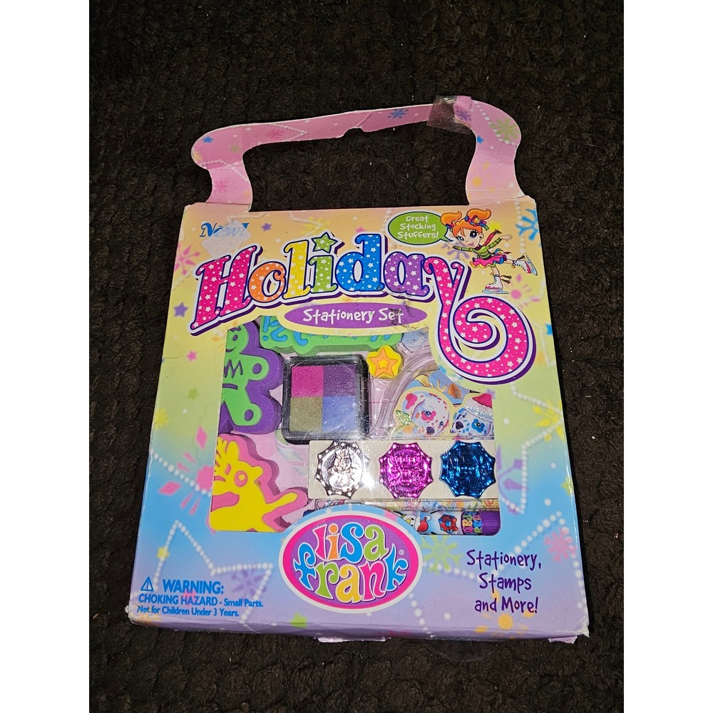 Vintage Lisa Frank Holiday Stationery Set Brand New Sealed 90s Christmas Y2K